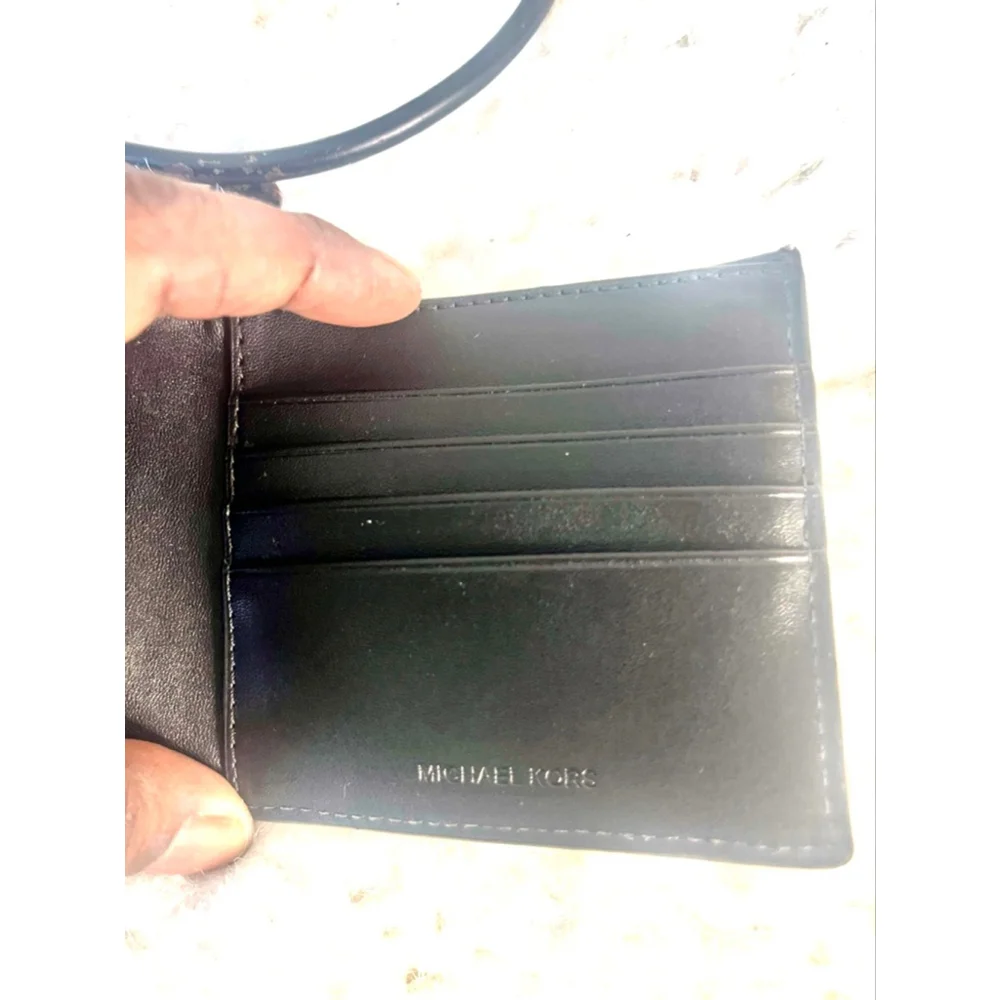 Michael Kors Cooper graphic logo billfold wallet